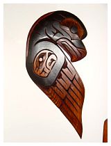 Eagle with Salmon Spirit in Wing